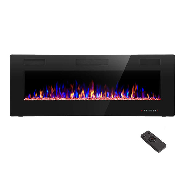 AGLUCKY 12-Color Flame Bed Electric Fireplace